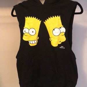 Sleeveless Simpson’s hoodie